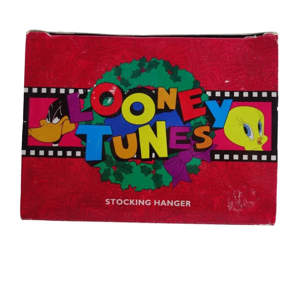 Vintage‎ 1996 Matrix Looney Tunes Bugs Bunny Christmas Holiday Stocking Hanger